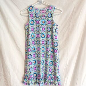 Lands' End | Activewear Dress Swim Cover Up Nylon Spandex Print | M